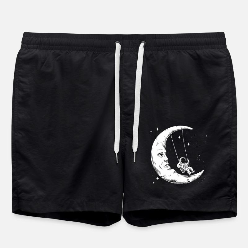 Balançoires lunaires d’astronaute - Short de bain - noir