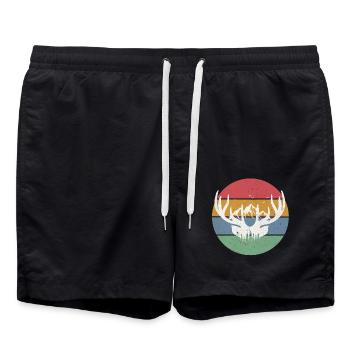 Bois Montagnes Nature - Short de bain - noir - Devant - AI Model Male 185 light (185cm)