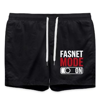 Mode Fasnet activé - Short de bain - noir - Devant - AI Model Male 185 light (185cm)