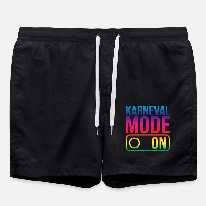 Karneval Mode On Fasching Fasnet - Swim Trunks - black