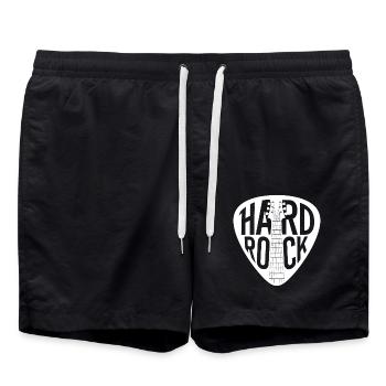 Hard Rock Guitar Pick - Swim Trunks - black - Front - AI Model Male 185 light (185cm)