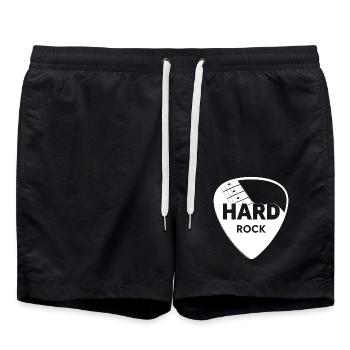 Hard Rock Guitar Pick - Swim Trunks - black - Front - AI Model Male 185 light (185cm)