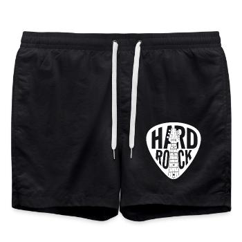 Hard Rock Guitar Pick - Swim Trunks - black - Front - AI Model Male 185 light (185cm)