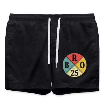 Brother Bro 2025 Big Brother Gift - Swim Trunks - black - Front - AI Model Male 185 light (185cm)