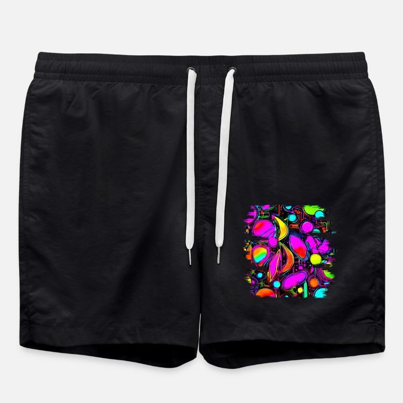 Neon Creative Cyberglow Modern Style - Swim Trunks - black