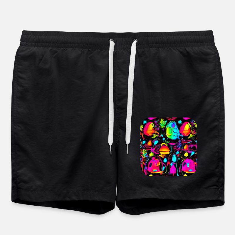 Néon Créatif Cyberglow Style Moderne - Short de bain - noir