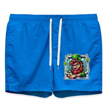 Mürrischer Kobold St. Patricks Fenster - Badeshorts - Cobalt blue - Vorne