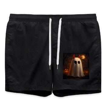 Spooky Devil Ghosts Cadeau d’Halloween - Short de bain - noir - Devant - AI Model Male 185 light (185cm)