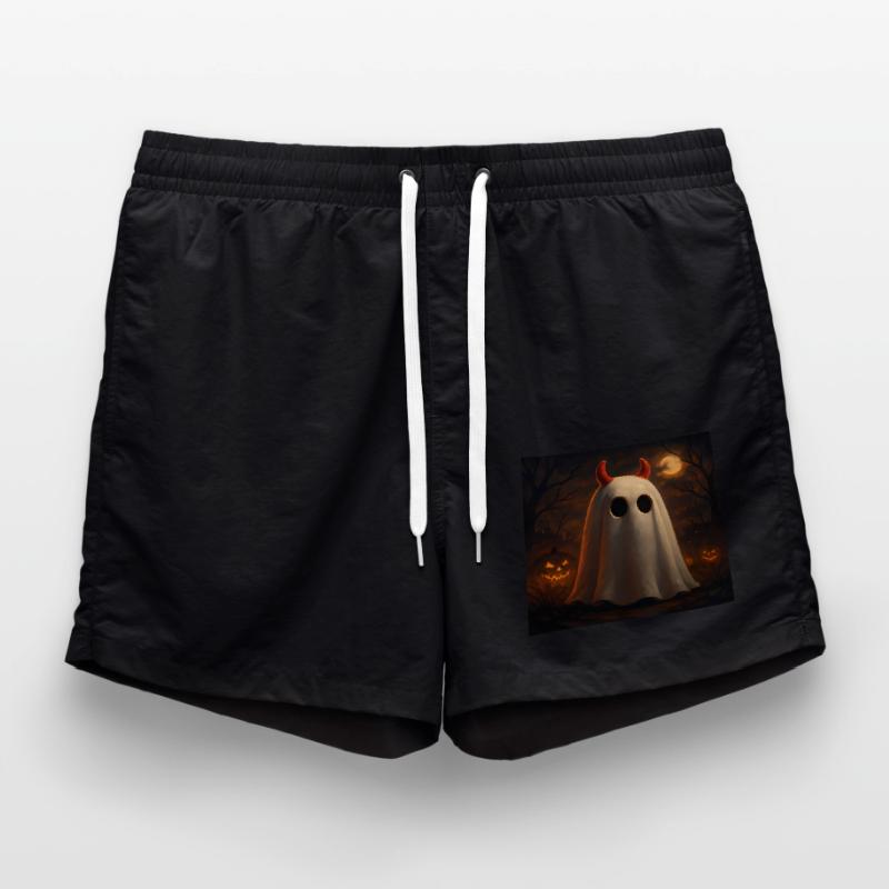 Spooky Devil Ghosts Halloween Gift Swim Trunks