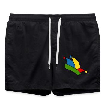 Casquette de fou - Short de bain - noir - Devant - AI Model Male 185 light (185cm)