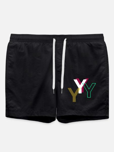 Y Letter - Swim Trunks - black