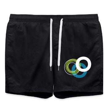 O Lettre - Short de bain - noir - Devant - AI Model Male 185 light (185cm)