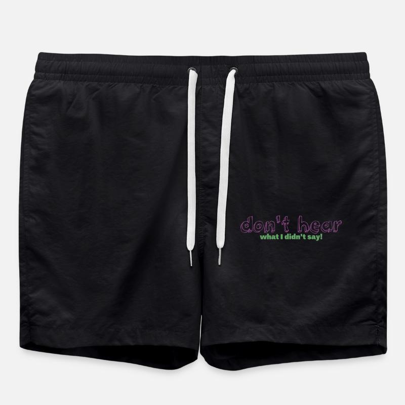 Auditeur littéral - Short de bain - noir