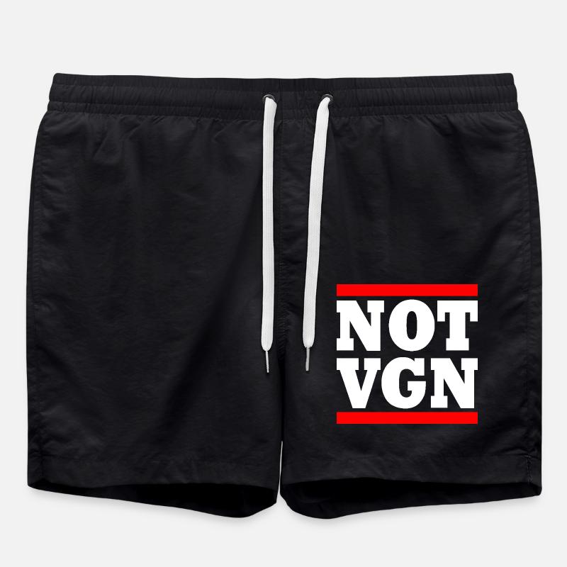 Not vegan - Short de bain - noir
