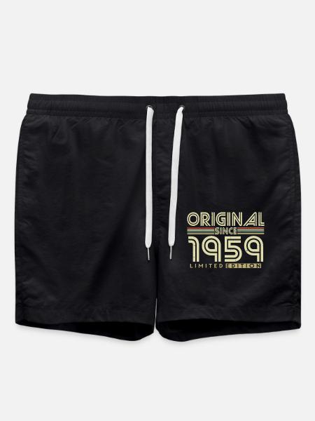 Original 1959 Vintage Jahrgang Retro Geburtstag - Badeshorts - Schwarz