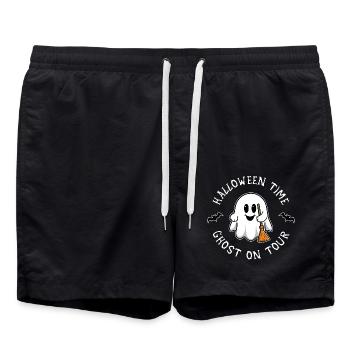Halloween - Swim Trunks - black - Front - AI Model Male 185 light (185cm)