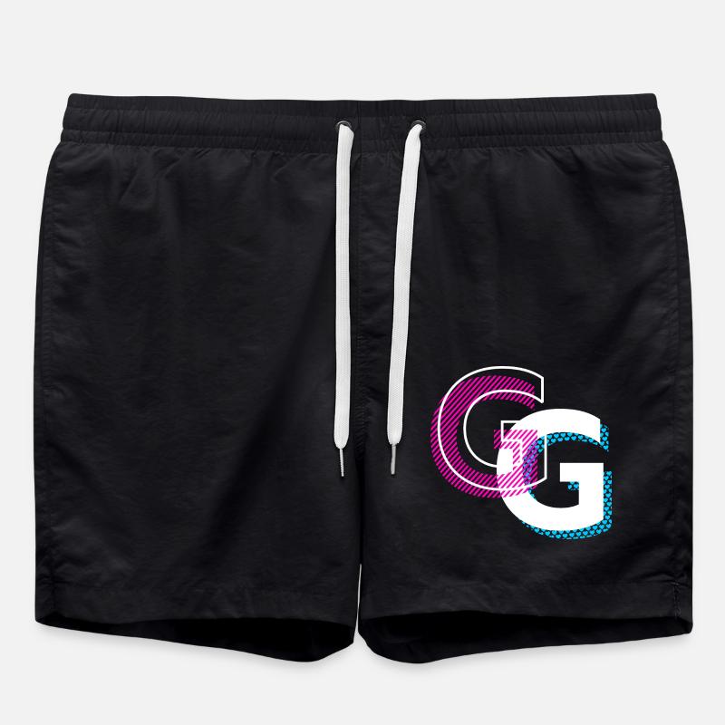 Graffiti G Design Geschenk - Badeshorts - Schwarz