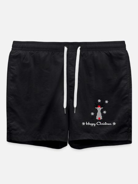 christmas - Swim Trunks - black