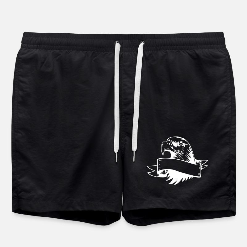 Adlerkopf - Badeshorts - Schwarz