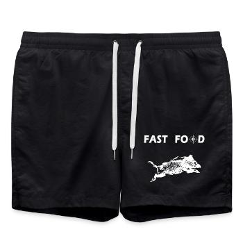 dictons de chasse amusants - Short de bain - noir - Devant - AI Model Male 185 light (185cm)