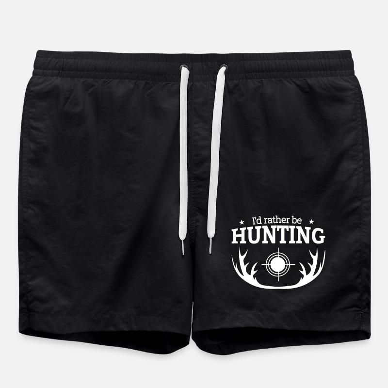 chasse, chasseur, fan de chasse - Short de bain - noir