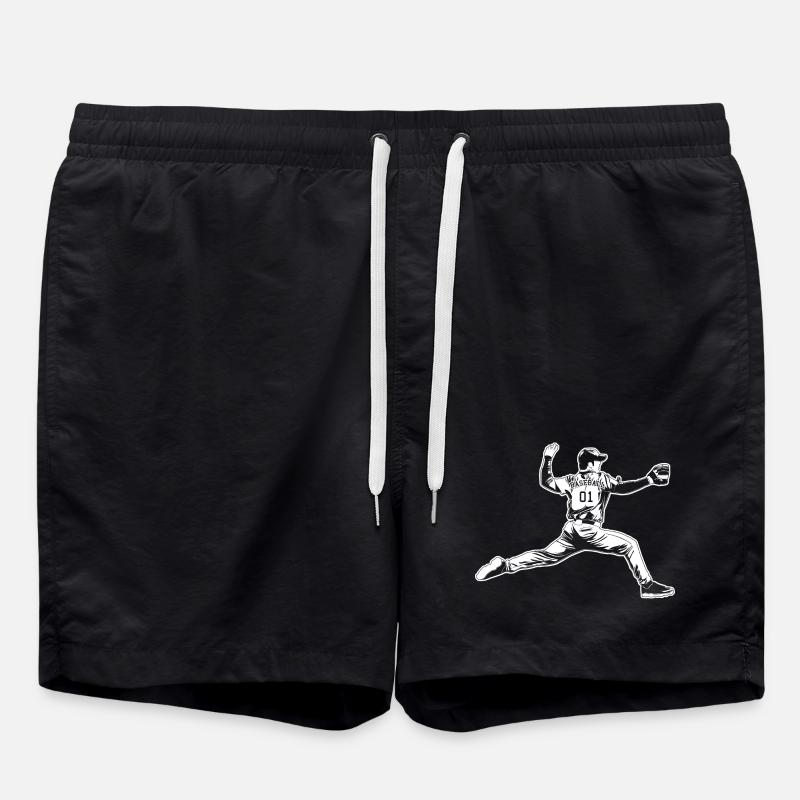 Lanceur de baseball - Short de bain - noir
