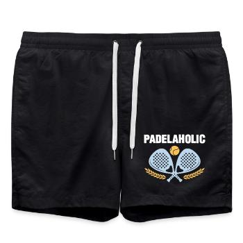 Padel Tennis Padelaholic - Swim Trunks - black - Front - AI Model Male 185 light (185cm)