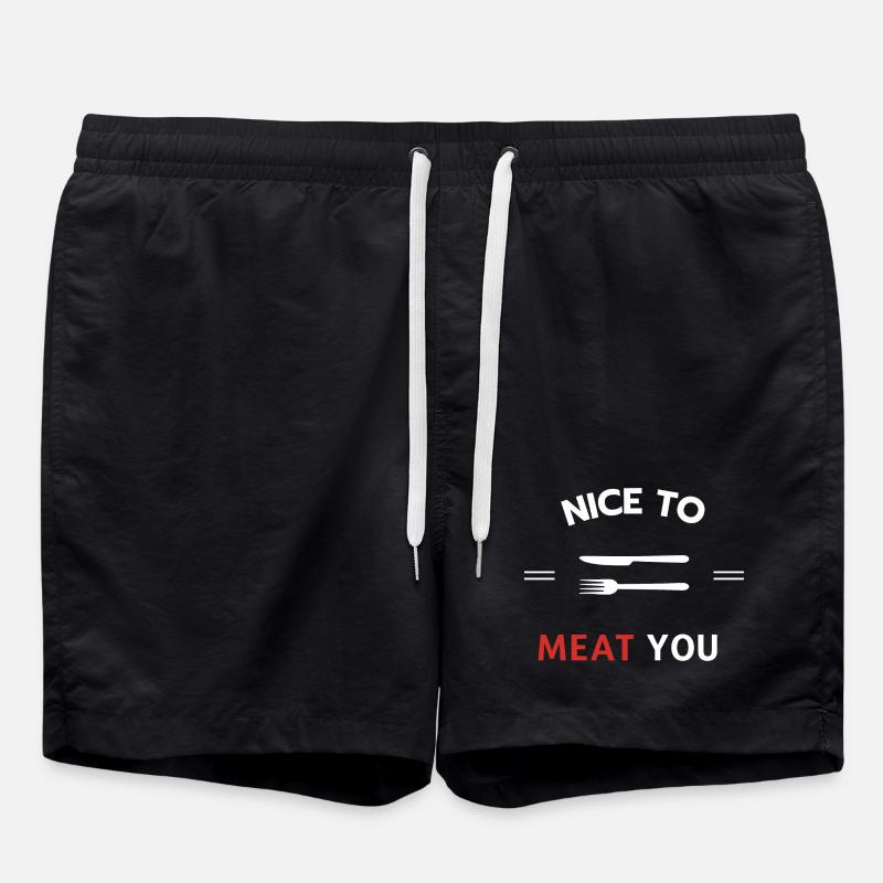 Nice to meat you - Short de bain - noir