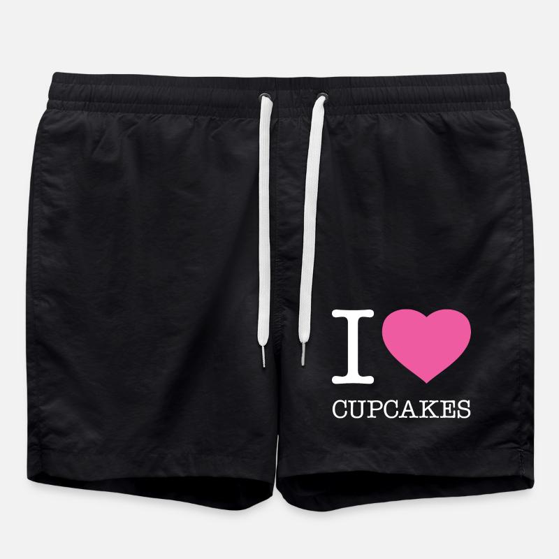 J’ADORE LES CUPCAKES - Short de bain - noir