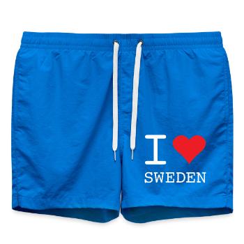 I LOVE SWEDEN Schweden - Badeshorts - Cobalt blue - Vorne