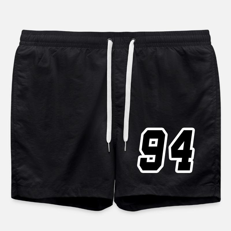 Nummer vierundneunzig 94 - Badeshorts - Schwarz