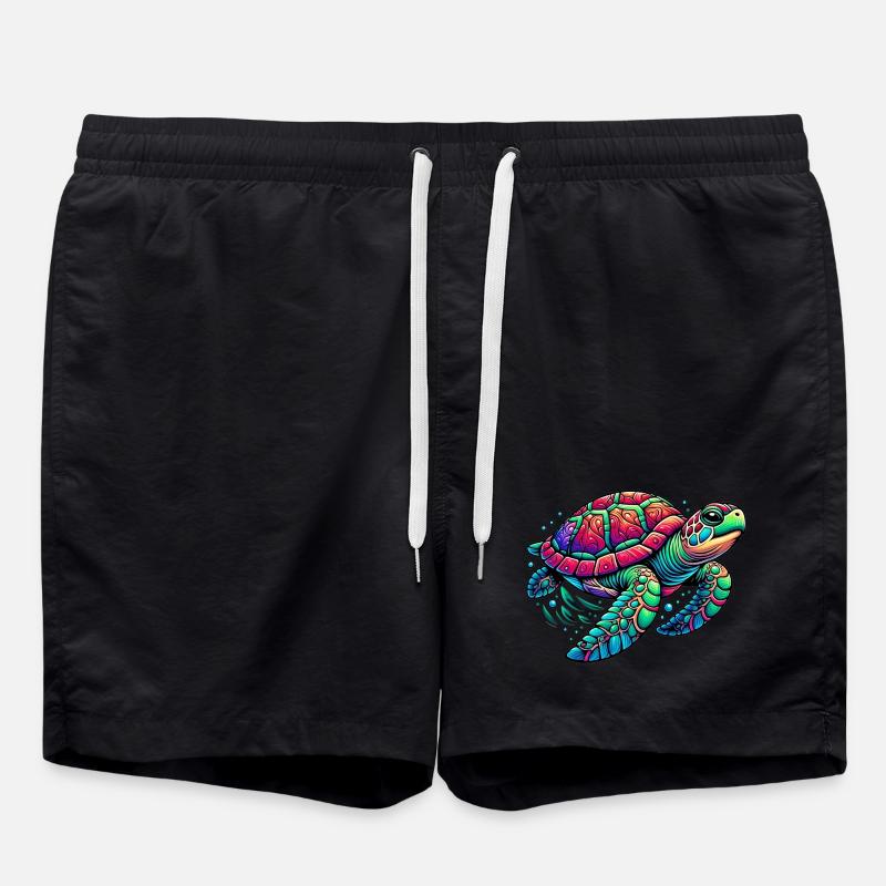 Turtle - Swim Trunks - black