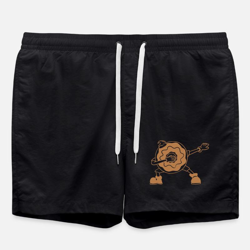 Dabbing Donut - Badeshorts - Schwarz