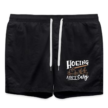 Hacken Gartenarbeit - Badeshorts - Schwarz - Vorne - AI Model Male 185 light (185cm)
