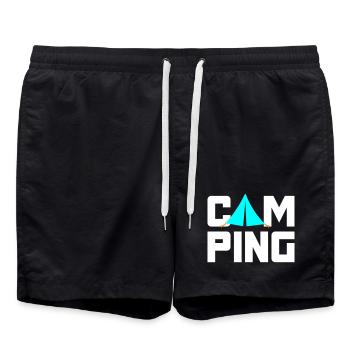 Tente de camping camping-car citations cool Van Life Outdoor - Short de bain - noir - Devant - AI Model Male 185 light (185cm)