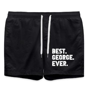 Best George Ever Gift Saying - Swim Trunks - black - Front - AI Model Male 185 light (185cm)