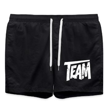 Team Graffiti - Badeshorts - Schwarz - Vorne - AI Model Male 185 light (185cm)