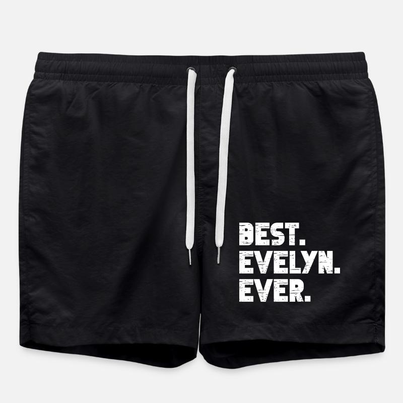 Best Evelyn Ever Gift Saying - Swim Trunks - black