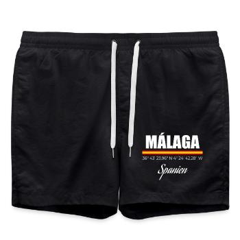 Malaga - Swim Trunks - black - Front - AI Model Male 185 light (185cm)