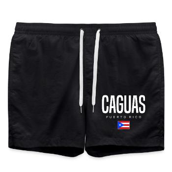 Caguas Porto Rico Portoricains - Short de bain - noir - Devant - AI Model Male 185 light (185cm)