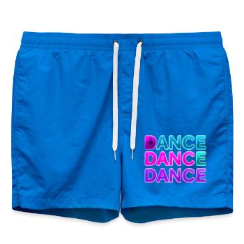 DANSE DANSE DANSE – Néon des années 80 avec haut-parleurs - Short de bain - cobalt blue - Devant