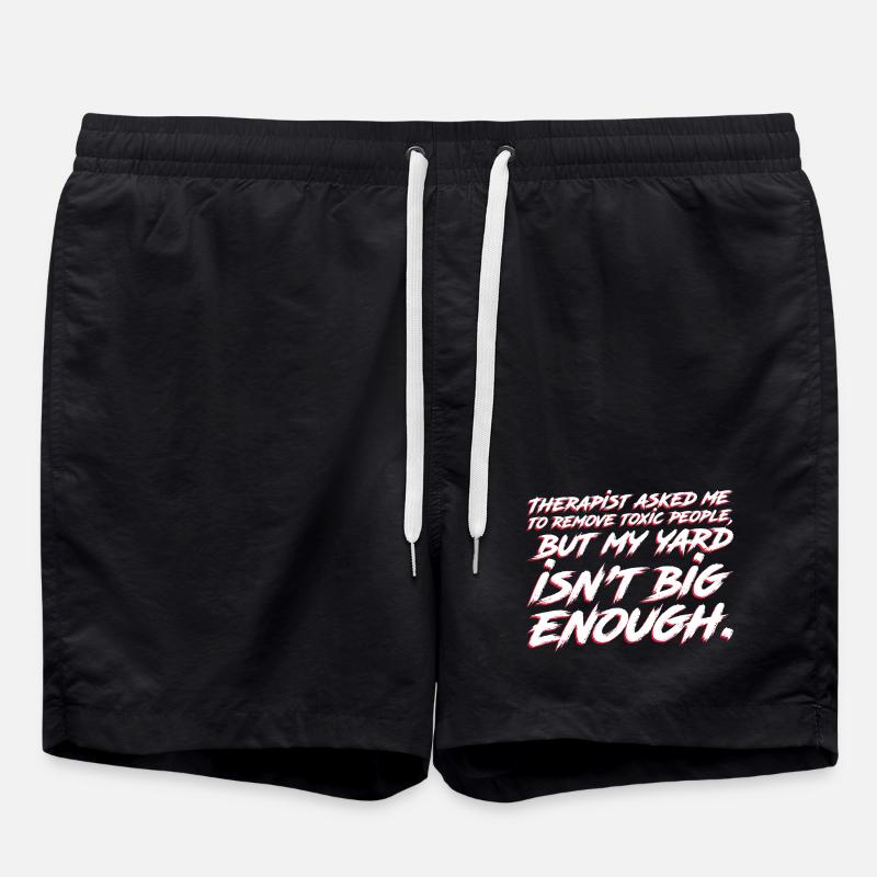 A bigger garden is needed - Swim Trunks - black