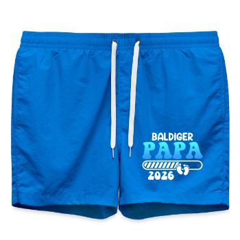 BIENTÔT PAPA 2026 Paternité Drôle - Short de bain - cobalt blue - Devant