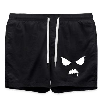 Spooky Halloween Silhouette Shadow Sinister - Swim Trunks - black - Front - AI Model Male 185 light (185cm)