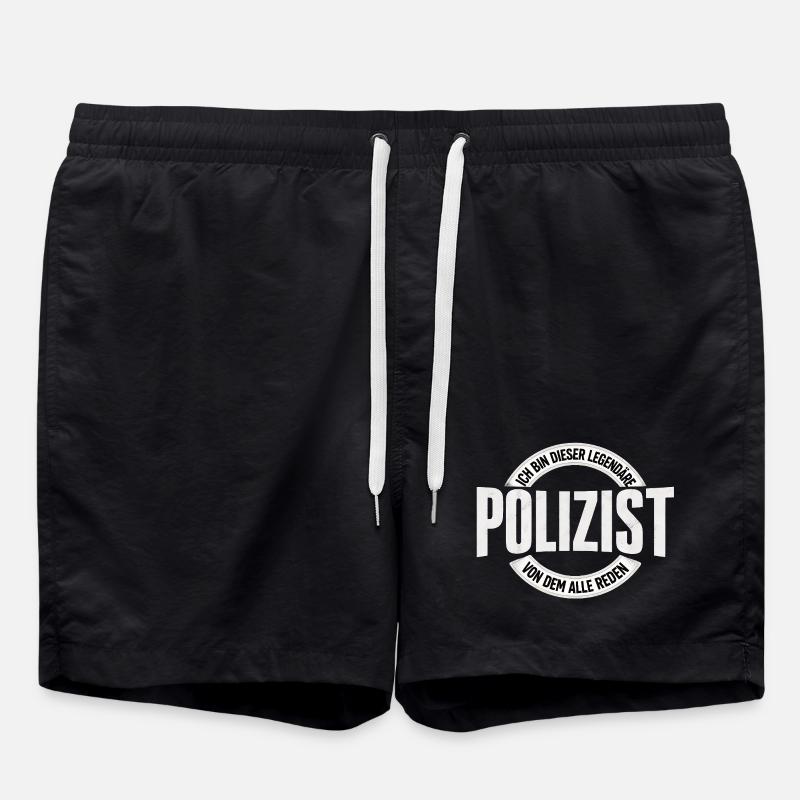 Legendärer Polizist - Badeshorts - Schwarz