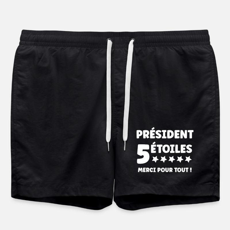 president - Swim Trunks - black