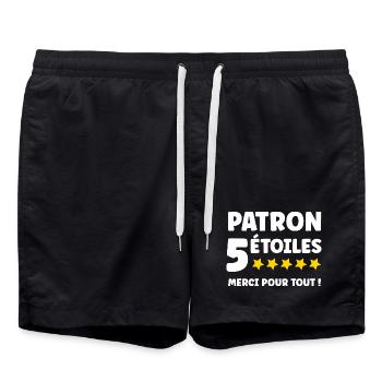 Chef - Badeshorts - Schwarz - Vorne - AI Model Male 185 light (185cm)