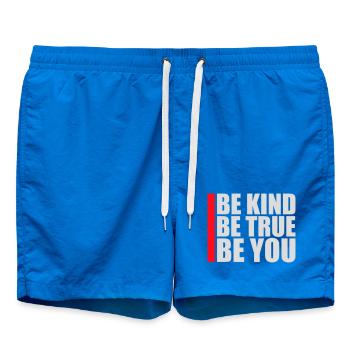 Sois gentil, sois sincère, sois toi-même, un amour de soi inspirant - Short de bain - cobalt blue - Devant