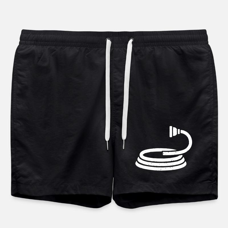 Garden Hose Hose Garden Water - Swim Trunks - black