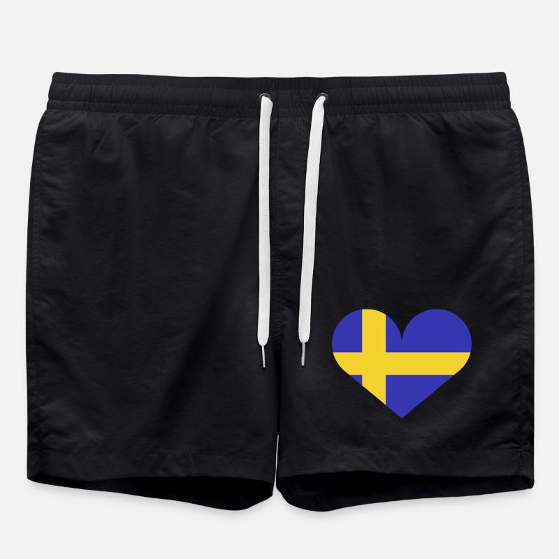 Drapeau suédois - Short de bain - noir